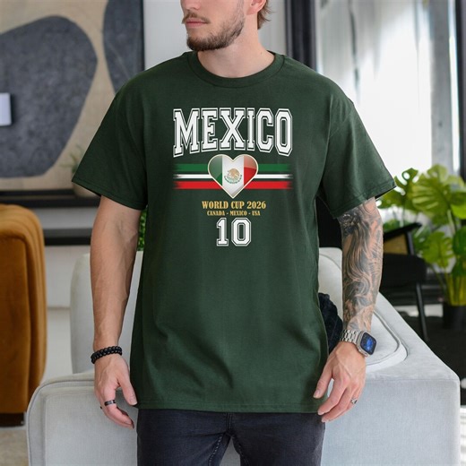 Mexico Soccer Shirt, World Cup 2026 Tshirt, Mexico Football Fan Gift, El Tri Soccer Jersey Style Tee, Mexico Fan Apparel, Unisex Sport Shirt - Etsy