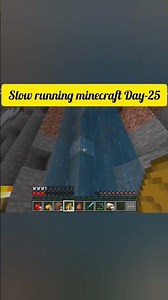 slow running Minecraft Day-25🐢|#minecraft #shortvideo