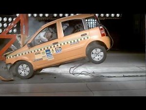 ADAC Crash Test - Unbelted at 70 Km/h Fiat Panda Vs. Tree/Pole