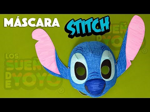 Stitch mask made of paper 🤩 - Easy