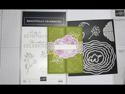 Stampin’ Up! Beautifully Celebrated Birthday Card Tutorial #diy #funfoldcard #papercrafting #art