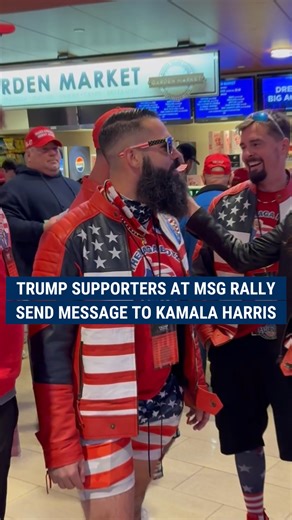 Brooke Singman asked Trump supporters at the Madison Square Garden rally what their message is to VP Kamala Harris. | Fox News