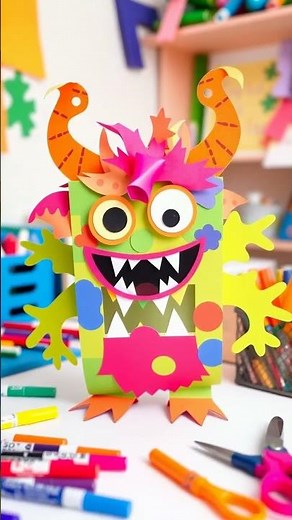 Crafting a Zany Monster Bookmark