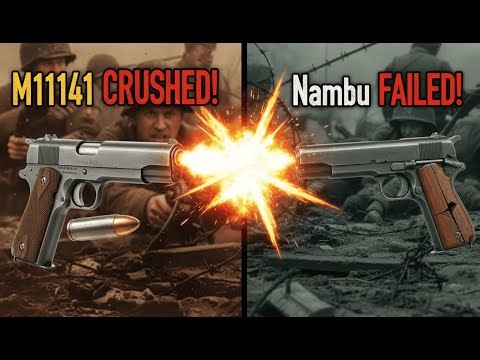 M1911 vs Nambu: The Pistol That FAILED WWII (Why .45 ACP Was Decisive)