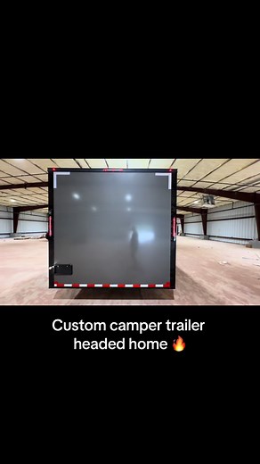 Camp in style with the Boss 😮‍💨🏕️ #custom #camping #camper #enclosedtrailer #cargotrailer #race #cool #fyp