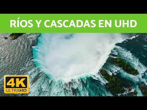 RÍOS y CASCADAS con Música Relajante en 4K 🏞️ (Vídeos de Paisajes)