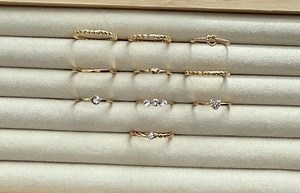 10pcs Stackable Ring Set, Rhinestone Heart Ring, Simple Layered Rings, Midi Rings, Stacking Rings for Her, Christmas Holiday Jewelry Gift - Etsy