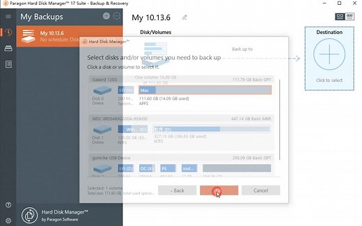 Paragon Hard Disk Manager™ 17 Suite 备份苹果 磁盘管理大师