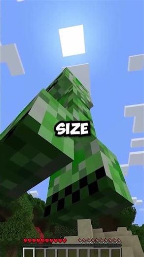 Giant and Tiny Minecraft Mobs!