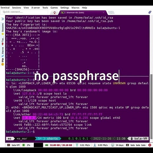 #shorts password less login | Linux | ssh without password | ssh-keygen | Linux commands