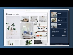 Responsive Product Listing UI Using HTML CSS & JS | Landing Page Design HTML CSS |Website Design CSS