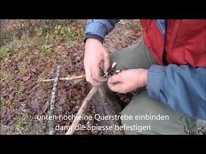 Survival Kurse Fallenbau Falle fängt und tötet gleichzeitig