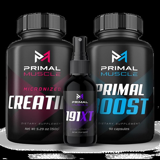 ABC STACK: Combine 3 of Primal Muscle’s Best-sellers For Unparalleled New Growth & Performance.
