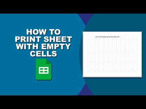 how to print google sheet with empty cells