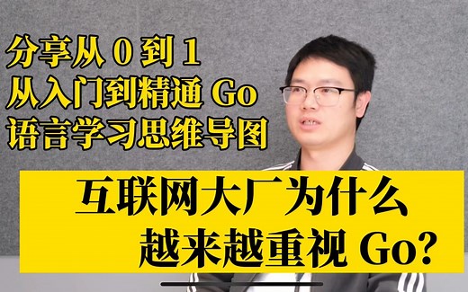 一名程序员的十年职场成长史 | 互联网大厂为什么重视 Go 语言 | 分享 0 基础从入门到精通 Go 语言的学习路线思维导图