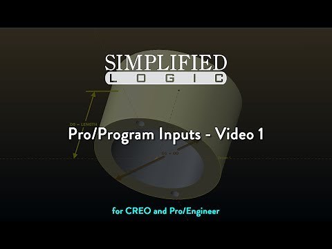 Pro/Program INPUTS for CREO & Pro/E - Video 1