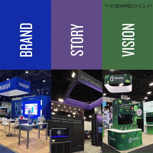 Your booth tells a story. Our Exhibits team helps make sure it's the right one. #ExhibitDesign #BrandExperience #EventProfs | The Expo Group