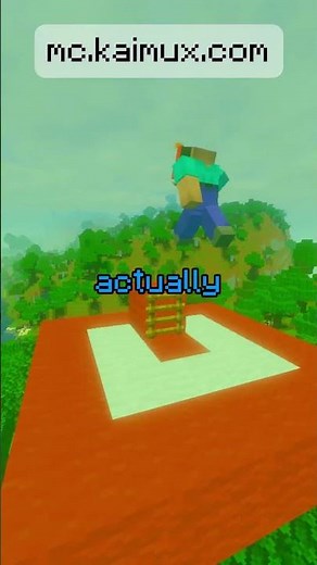 Noob in Minecraft doing MLG #minecraft #kaimuxnetwork #tricks #mlg #quest