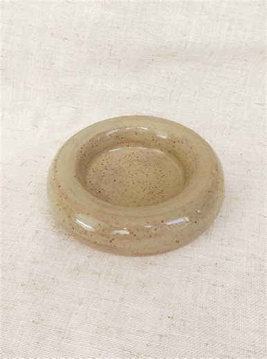 The Ceramic Bubble Plate - Toasted Sage, Trinket Dish - Etsy