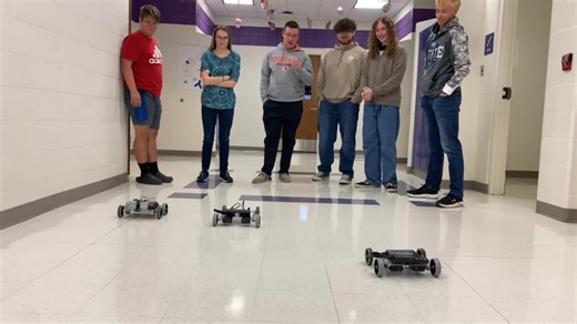 Students in Mr. Jones’ Principles of Engineering course build and program robots. | Keystone Local School District