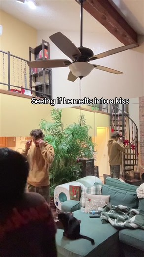 Aww he loves me👍🏽 #fyp #relationship #cute #algorithm | Seeing If He Melts Into A Kiss Trend