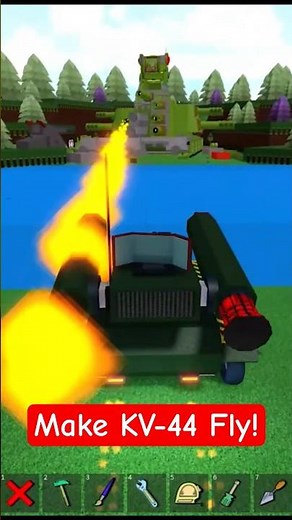 Roblox Build a Boat for Treasure How many missiles needed to make KV-44 Tank Fly?! #babft #roblox