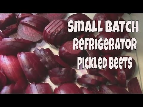 Small Batch Refrigerator Pickled Beets Recipe. Makes One Quart.