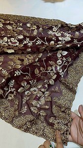 13K views · 402 reactions | SOLD OUT ⛔⛔⛔⛔ Designer saree糧 All Over Saree gorgeous Zari embroidery work With matching blouse pc | DREAM HOME COLLECTION | Facebook