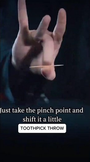 Tooth-pick throw tutorial