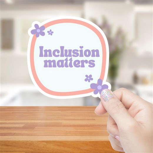 Inclusion Matters Waterproof Vinyl Sticker - Etsy