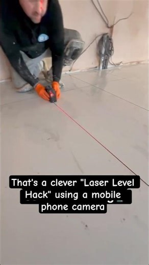 IMPOSSIBLE Tiling Trick! Level a Floor Using a Samsung (Level App Hack!)