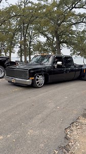 Square Body Chevy Dually Cruising Through Turkey Drag #sickslammedtrucks #baggedtrucks #slammedtrucks | SICK Slammed Trucks