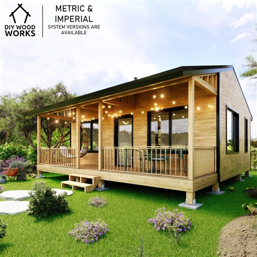 DIY Remote Cabin Build | Affordable Small Vacation Cabin | Budget-friendly Cottage for Off-grid Getaways - Etsy Canada