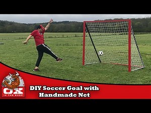 DIY Soccer Goal With Handmade Net