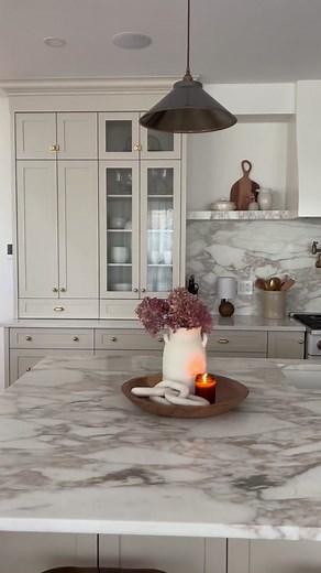 Natural Cream Kitchen Cabinet Design by Benjamin Moore - Kitchen Tour