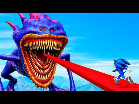 ENTRANDO en SHIN SONIC.EXE en GTA 5 !! (Shin Sonic mod)