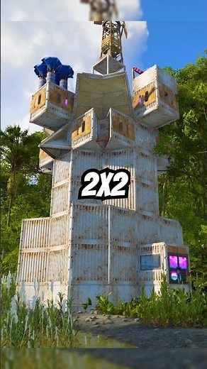 2x2 base with an open core and a bunker. #rust #rustbase