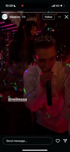 INSTAGRAM STORY: Larray Appears In Behind Neiima & Monte During Birthday Countdown