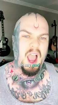He tattooed his WHOLE face?! 🐺😱 #TattooPeel #OddlySatisfying #BodyModification
