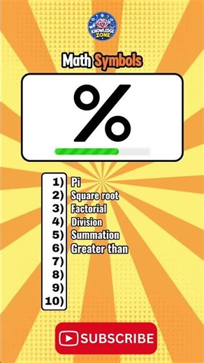 Are you a math genius? Can you get a perfect score on this 10-item Math Symbol quiz? 🧠✨ #facts