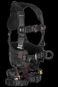 FT-Iron® 3D Construction Belted Full Body Harness, Tongue Buckle Leg Adjustment