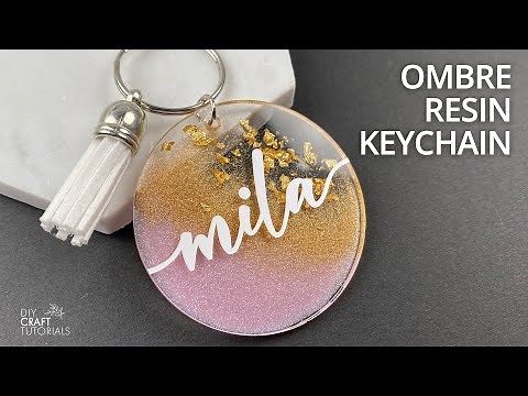 AMAZING OMBRE RESIN KEYCHAIN! 😍😍😍 How To Make Resin Keychains | DIY Craft Tutorials