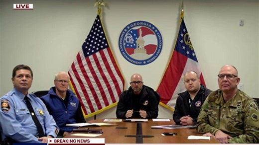 Georgia ice storm response includes moving resources to 'wedge' area