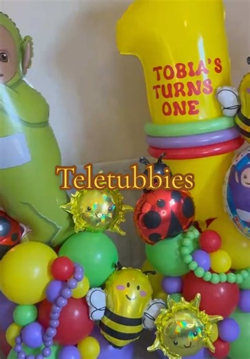 Gorgeous Teletubbies package 😍 Love every aspect of this! To the little suns and mini ladybirds with the mini bees just gives it that extra special touch Dm to book for your little one 💌 #foryoupage #fyp #foryoupage❤️❤️