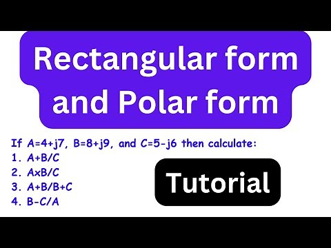 Calculating in Rectangular form and Polar form. | Single Phase Parallel AC Circuit