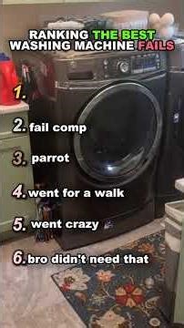 Ranking THE BEST Washing Machine Fails #shorts #fail #funny #washingmachine