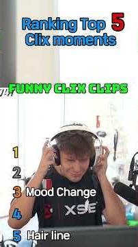 Ranking Clix Funny moments #ranking #top5 #funnymoments #funny #clix #streamer