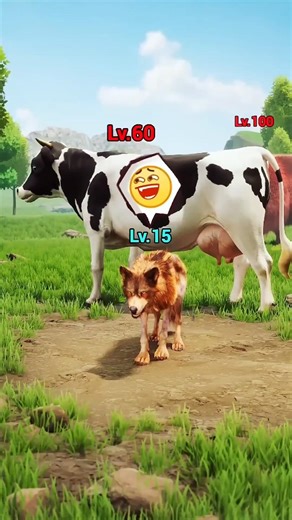 Lomdi ne chupke Cow ka dud piya Then mar gi 😭 #shorts #youtubeshorts #wolf #wolfgame #gaming