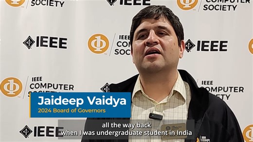 Meet Jaideep Vaidya, Vice President of Publications on the #IEEECS Executive Committee! Listen as he tells all about his journey in the #IEEE Computer Society community! Learn how you can get involved @ https://bit.ly/3rsavhp | IEEE Computer Society