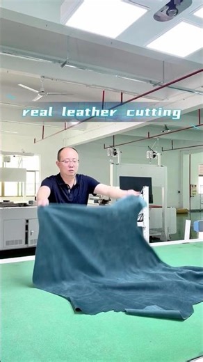 Genuine Leather Cutting Machine | Smart CNC Cutting with Auto Nesting & Defect Detection